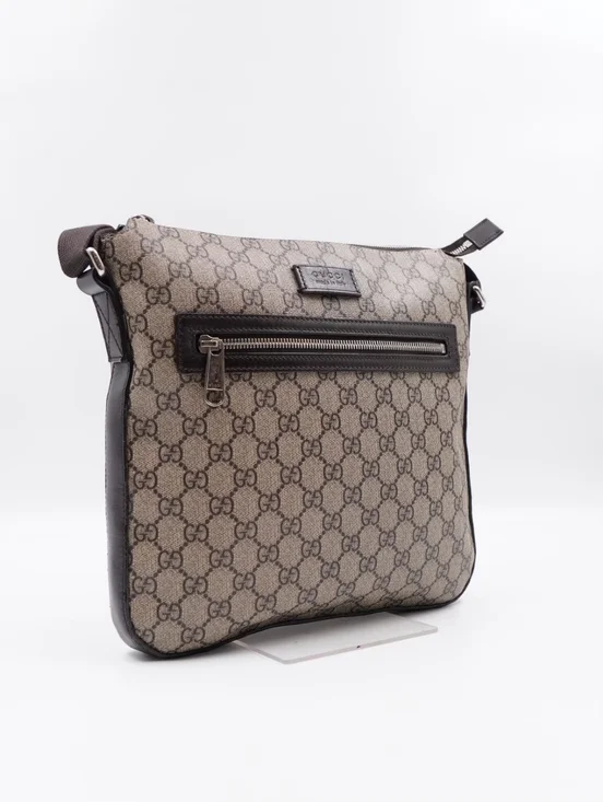 BZ42 💗 Gucci GG Supreme Coated Canvas Messenger Bag - Picture 5 of 12